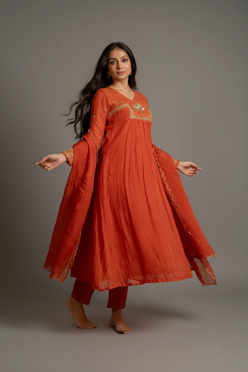 Orange Horizon Dress